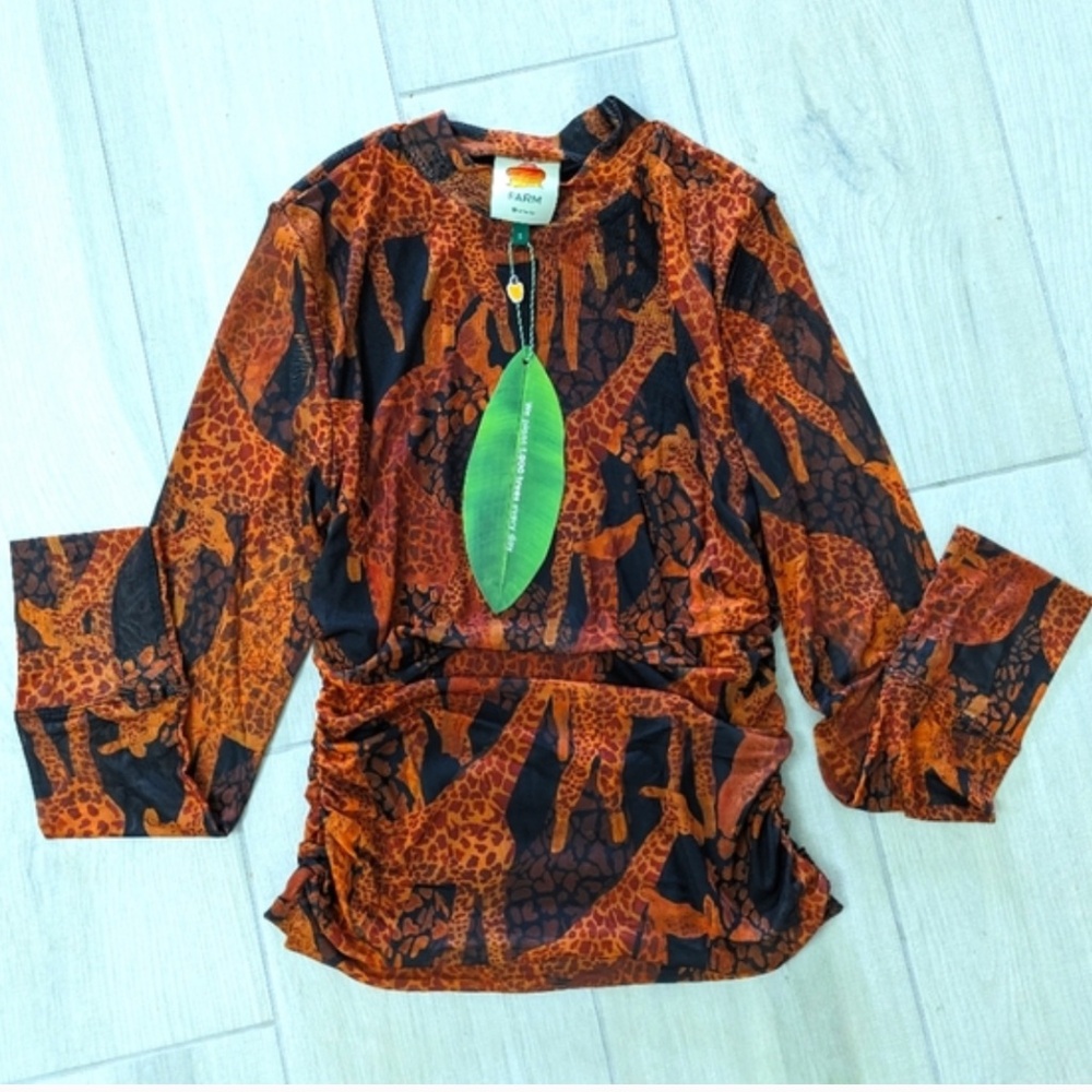 FARM Rio Giraffes Tulle Blouse